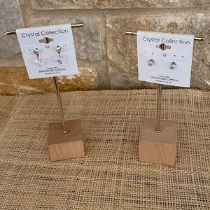 Set of Earrings Made With Swarovski Crystals